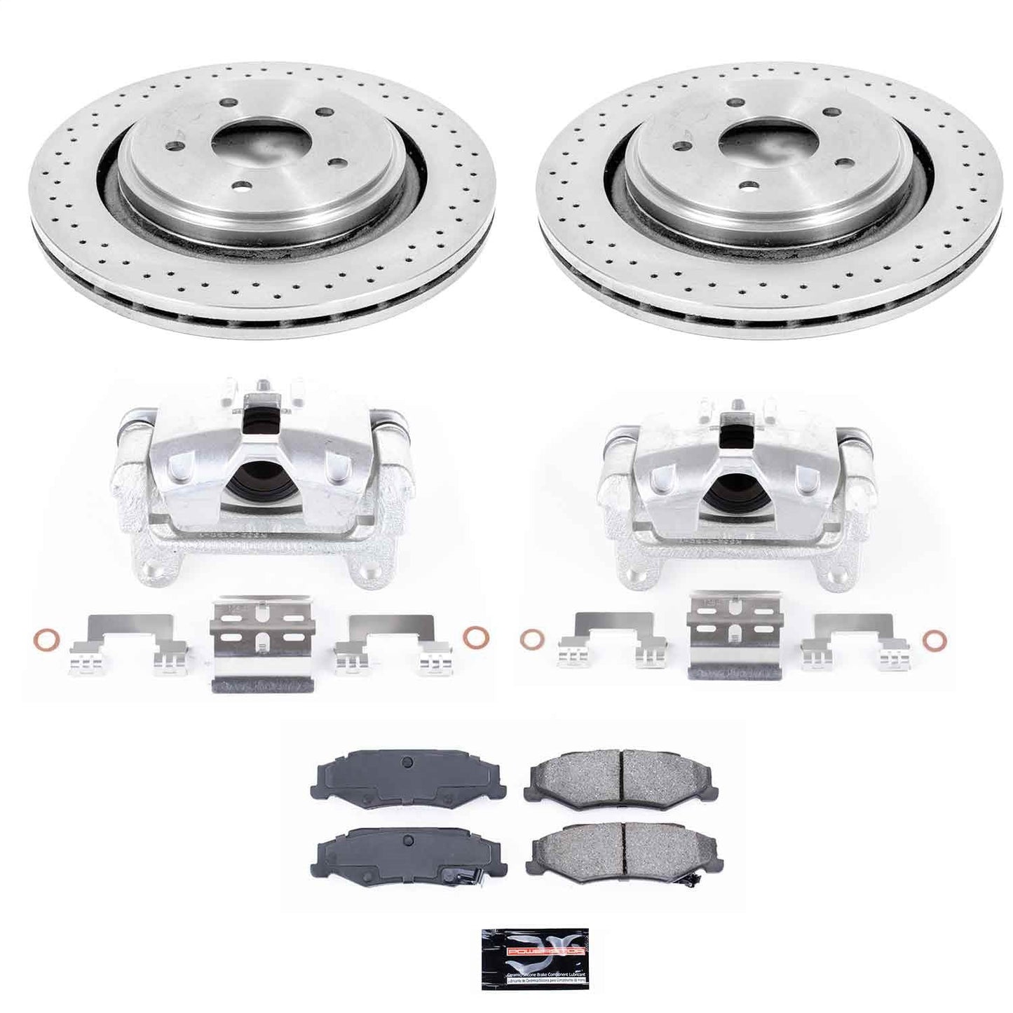 PowerStop 06-09 Cadillac XLR Rear Autospecialty Brake Kit w/Calipers (KCOE5159)