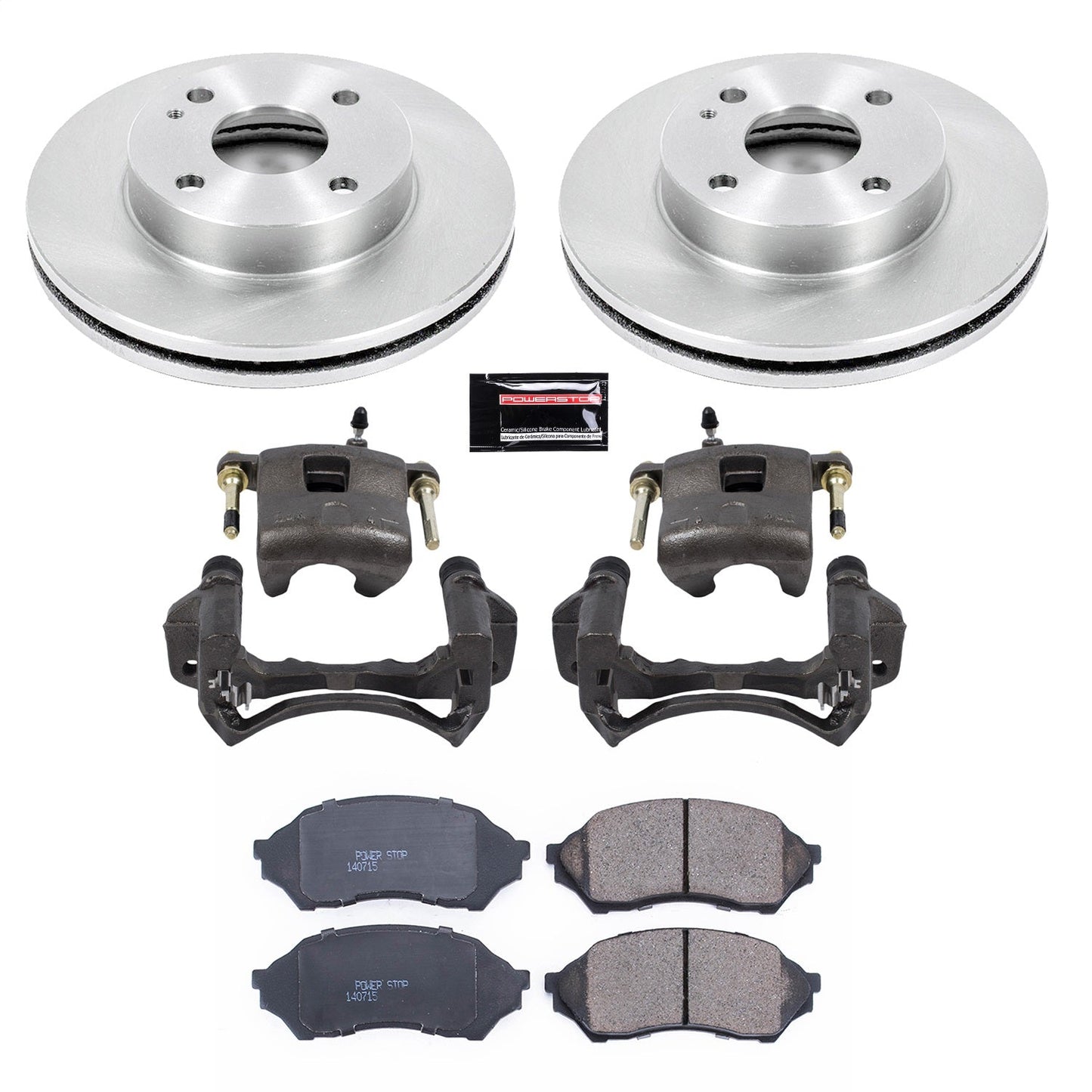 PowerStop 99-01 Mazda Protege Front Autospecialty Brake Kit w/Calipers (KCOE5202)
