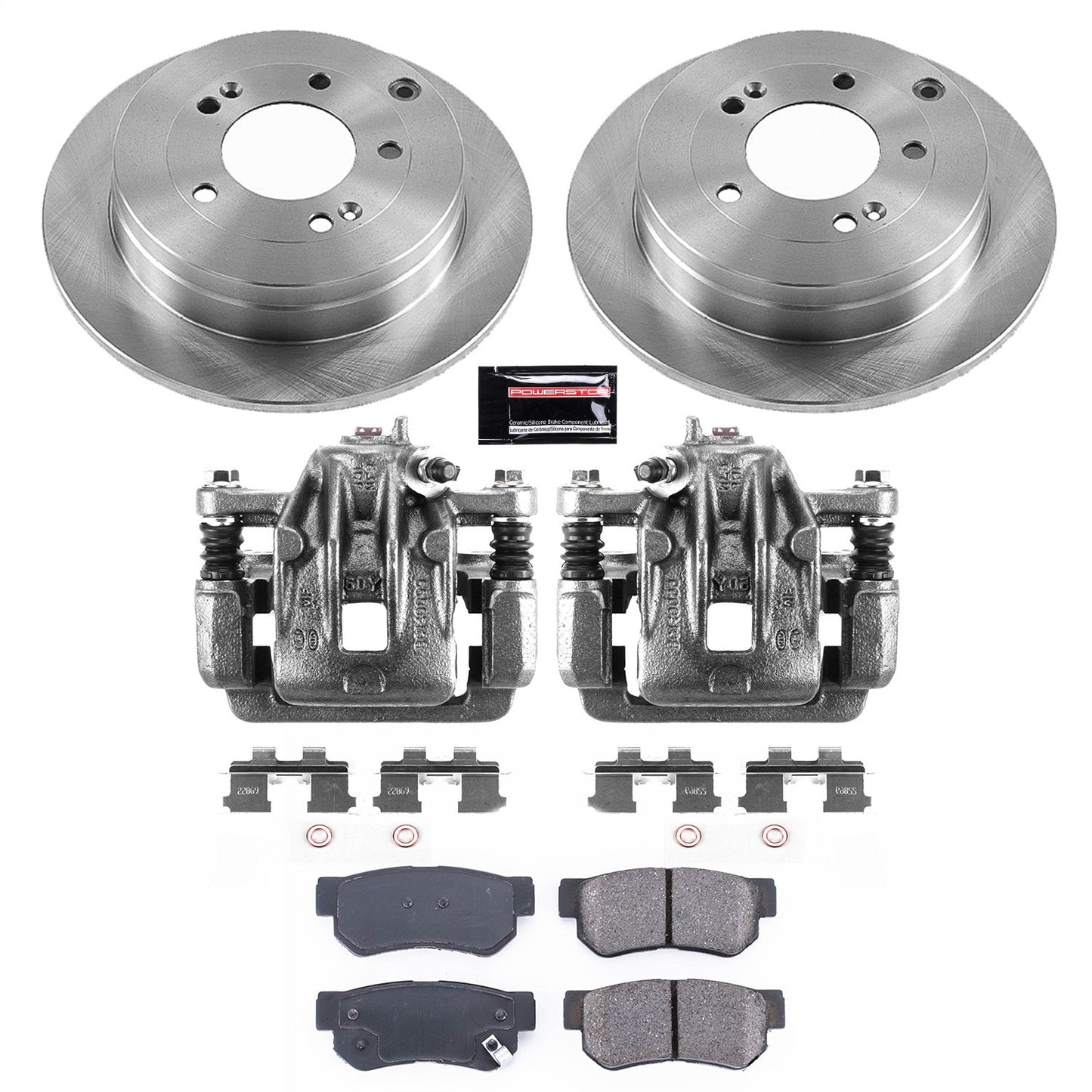 PowerStop 06-09 Hyundai Azera Rear Autospecialty Brake Kit w/Calipers (KCOE5209)