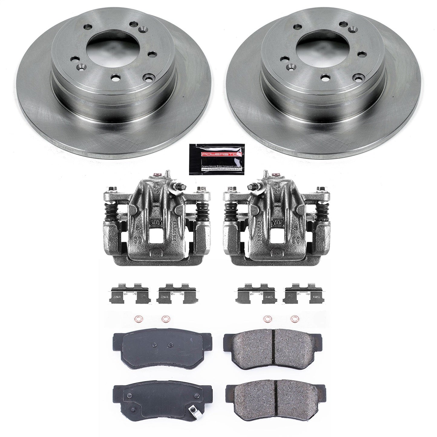PowerStop 06-08 Hyundai Sonata Rear Autospecialty Brake Kit w/Calipers (KCOE5211A)