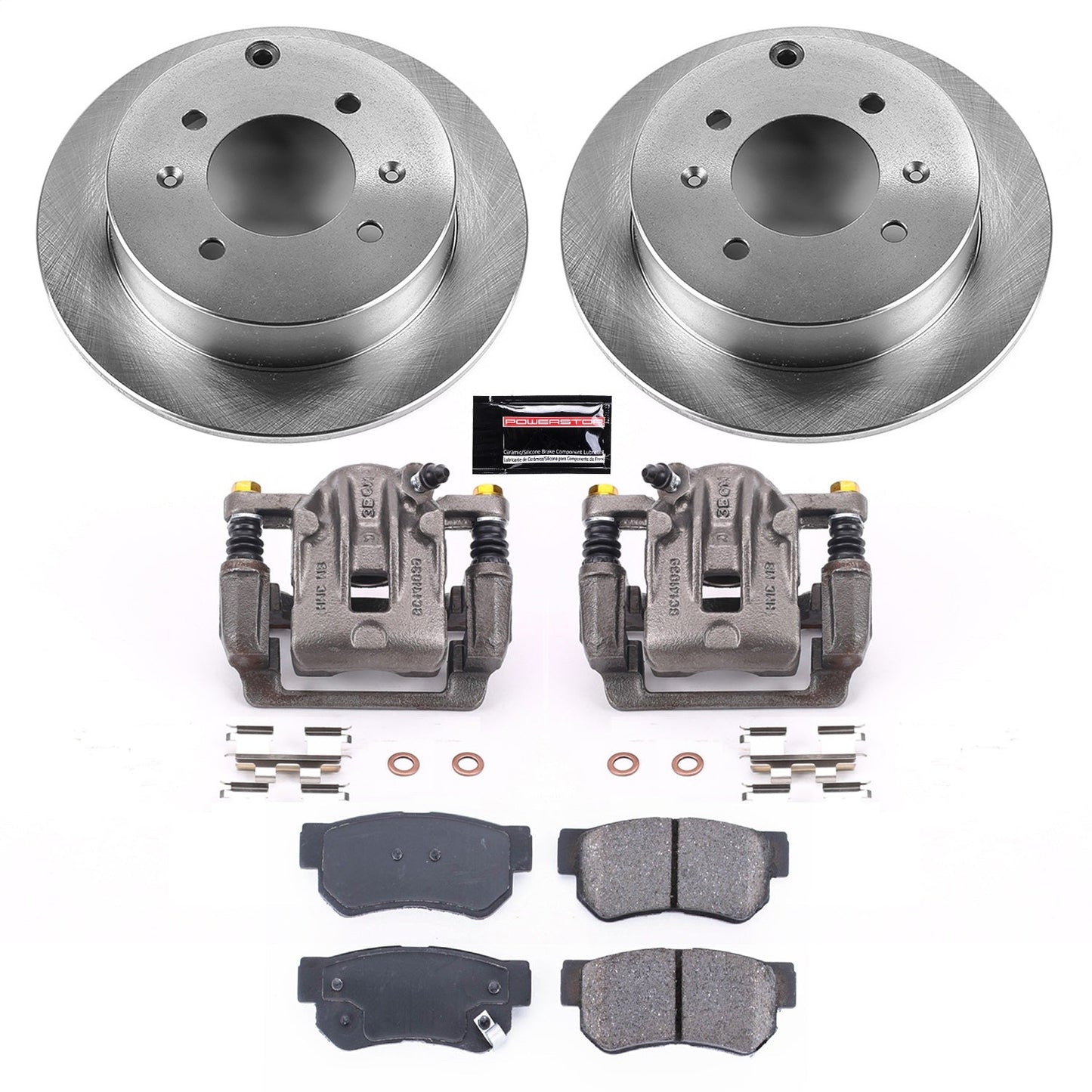 PowerStop 99-05 Hyundai Sonata Rear Autospecialty Brake Kit w/Calipers (KCOE5212)