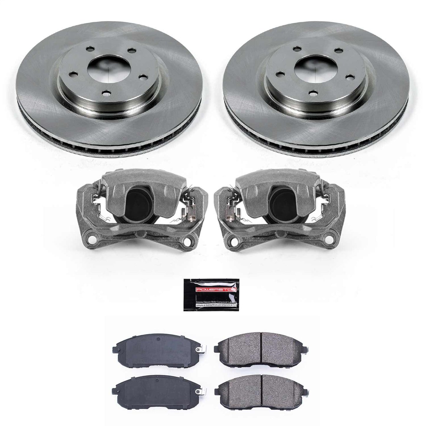 PowerStop 07-12 Nissan Sentra Front Autospecialty Brake Kit w/Calipers (KCOE5217A)
