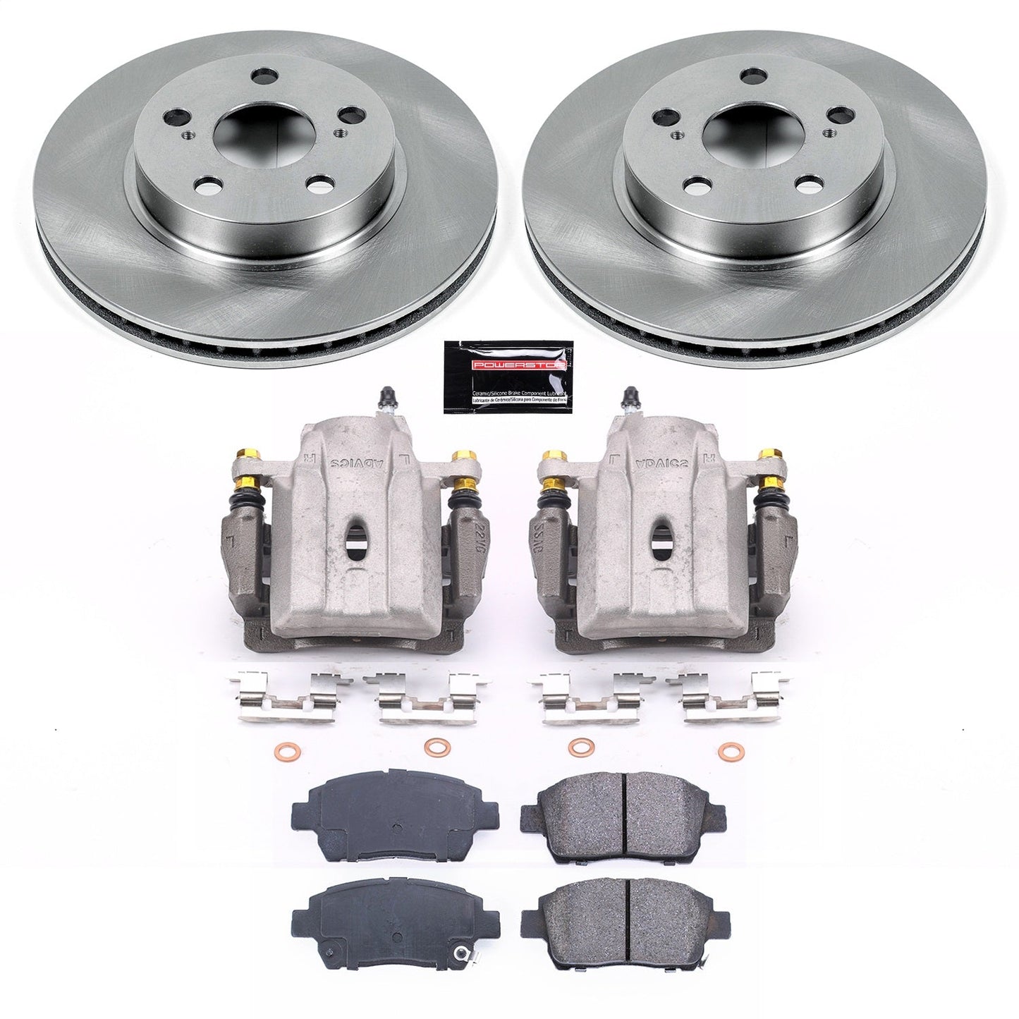 PowerStop 04-09 Toyota Prius Front Autospecialty Brake Kit w/Calipers (KCOE5219)