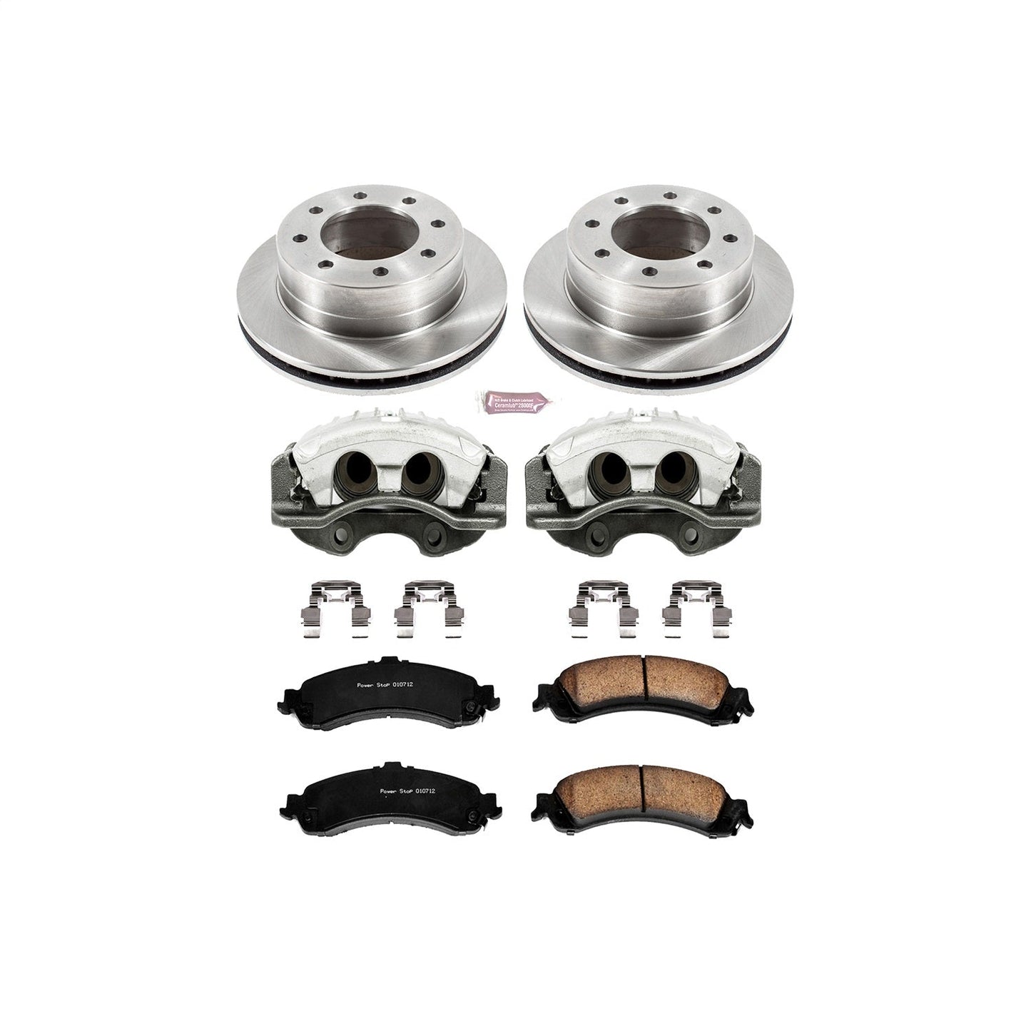 PowerStop 2005 Chevrolet Silverado 1500 HD Rear Autospecialty Brake Kit w/Calipers (KCOE5225)