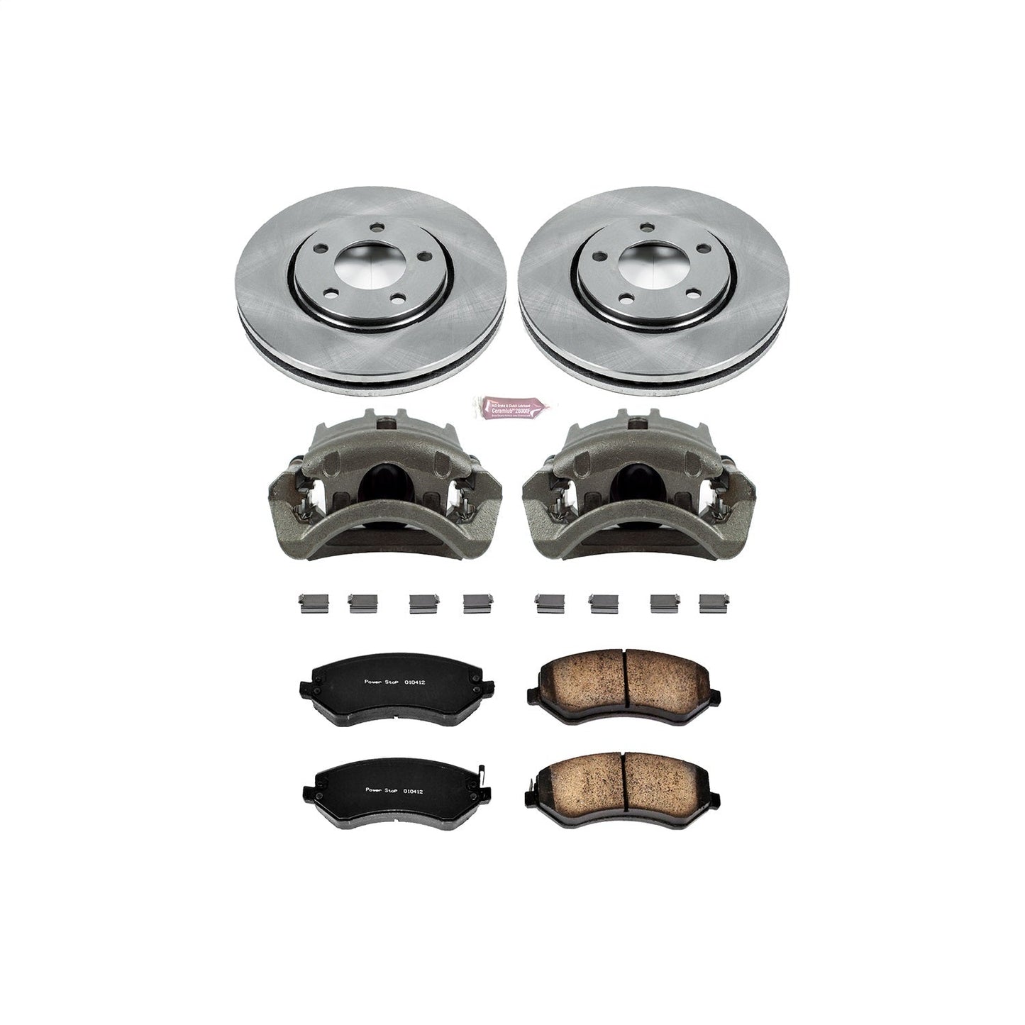 PowerStop 03-07 Chrysler Town and Country Front Autospecialty Brake Kit w/Calipers (KCOE5244)