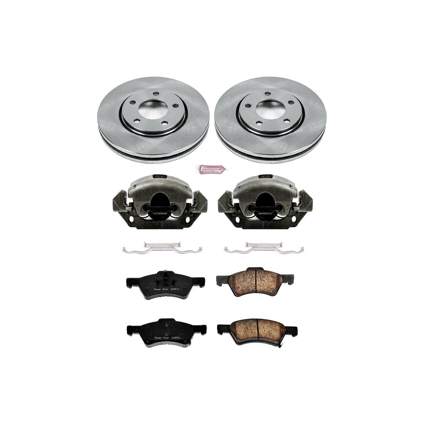 PowerStop 03-04 Dodge Caravan Front Autospecialty Brake Kit w/Calipers (KCOE5246)
