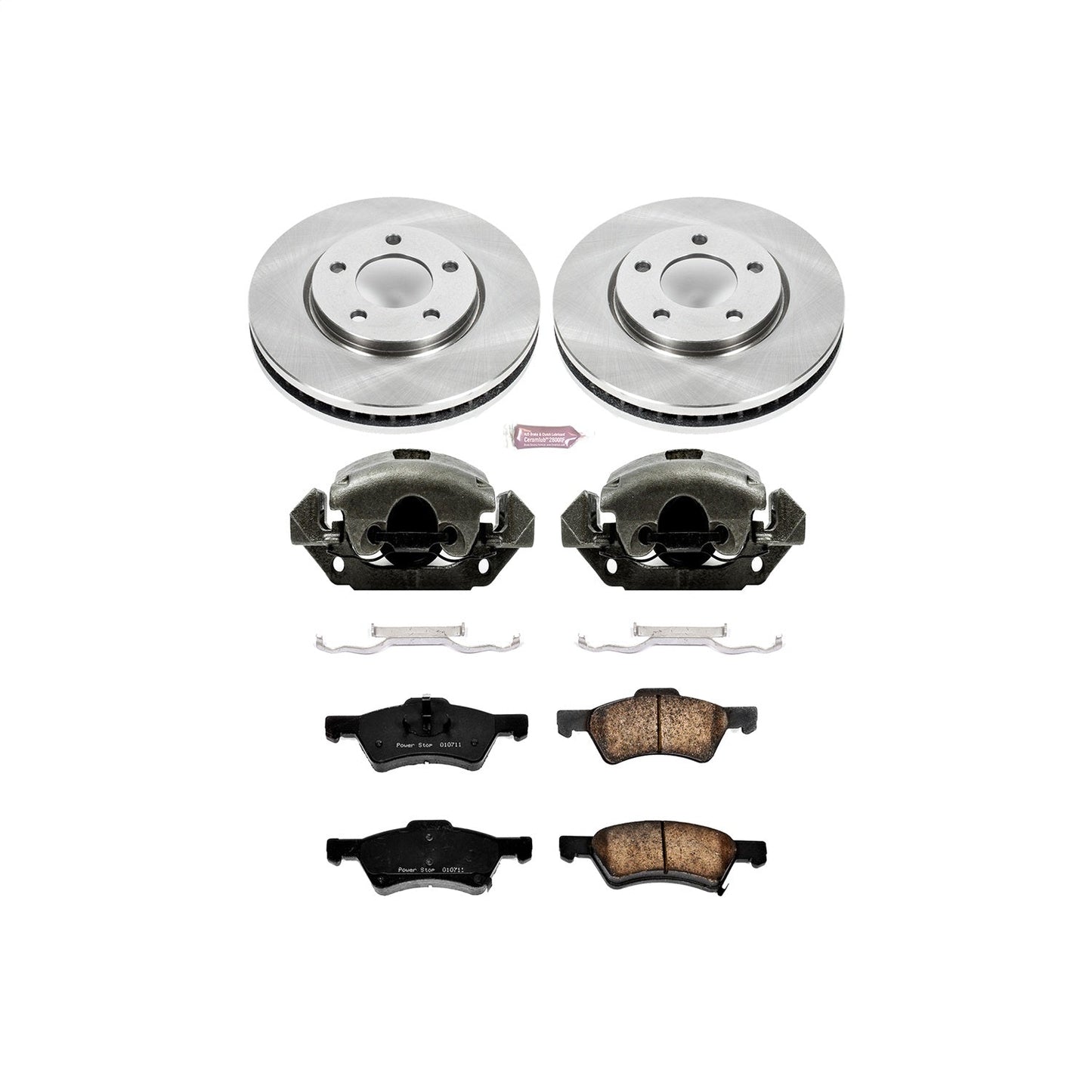 PowerStop 01-07 Chrysler Town and Country Front Autospecialty Brake Kit w/Calipers (KCOE5247)