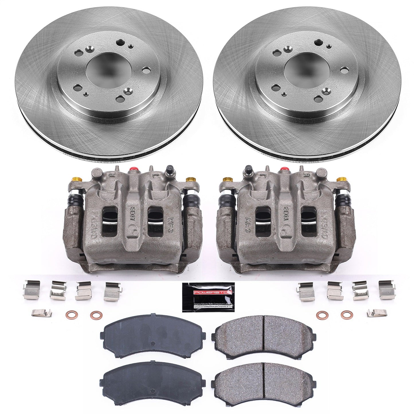 PowerStop 04-11 Mitsubishi Endeavor Front Autospecialty Brake Kit w/Calipers (KCOE5258)