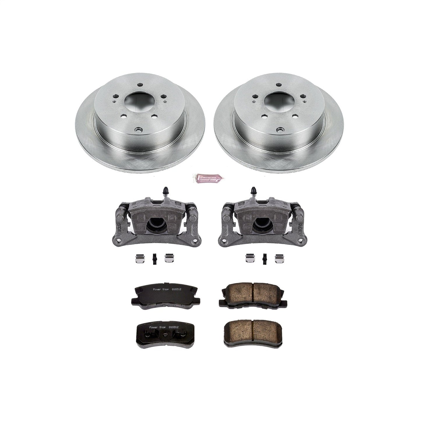 PowerStop 04-11 Mitsubishi Endeavor Rear Autospecialty Brake Kit w/Calipers (KCOE5260)