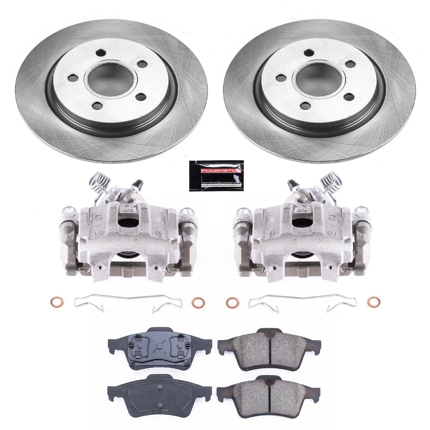 PowerStop 04-05 Volvo S40 Rear Autospecialty Brake Kit w/Calipers (KCOE5309A)