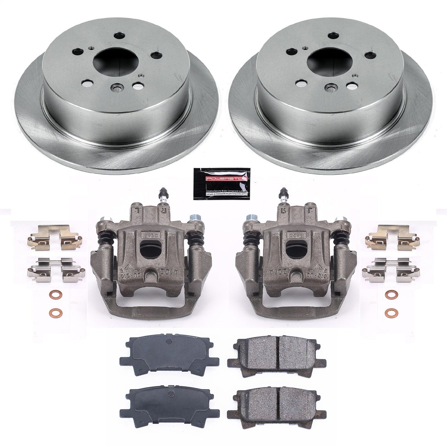 PowerStop 04-06 Lexus RX330 Rear Autospecialty Brake Kit w/Calipers (KCOE5333A)