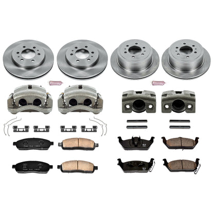 PowerStop 2009 Ford F-150 Front & Rear Autospecialty Kit w/Cals (KCOE5335)