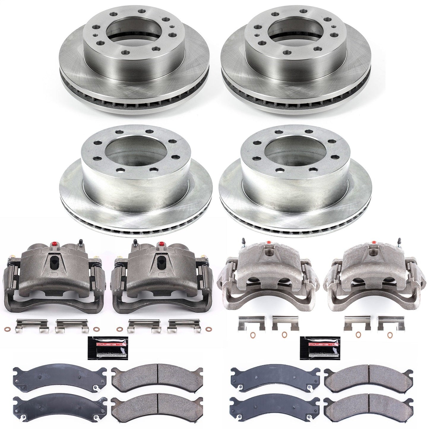 PowerStop 01-06 Chevrolet Silverado 3500 Front & Rear Autospecialty Kit w/Cals (KCOE5338)