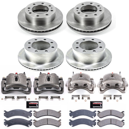 PowerStop 01-06 Chevrolet Silverado 3500 Front & Rear Autospecialty Kit w/Cals (KCOE5338)