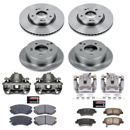 PowerStop 08-10 Hyundai Sonata Front & Rear Autospecialty Brake Kit w/Calipers (KCOE5367)