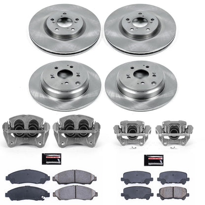 PowerStop 07-13 Acura MDX Front & Rear Autospecialty Kit w/Cals (KCOE5369)