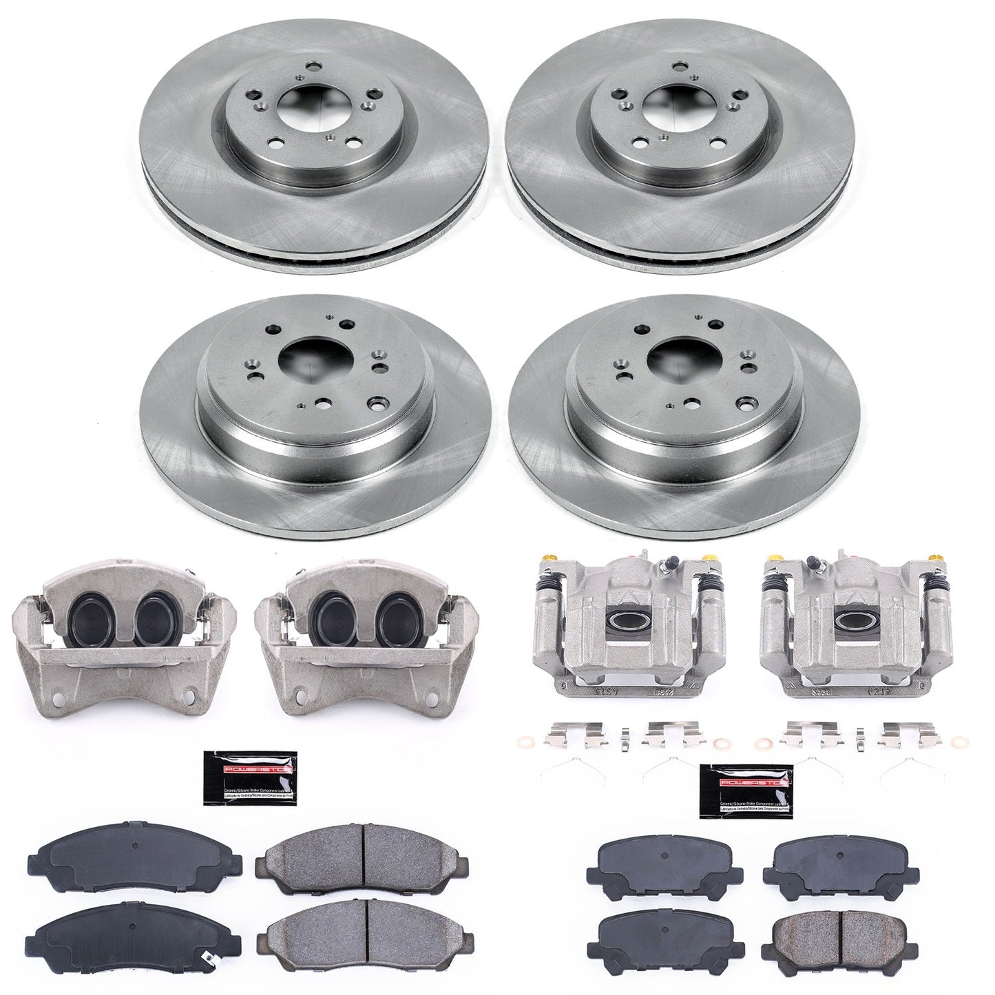 PowerStop 09-11 Honda Pilot Front & Rear Autospecialty Kit w/Cals (KCOE5369A)