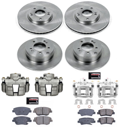 PowerStop 10-15 Hyundai Sonata Front & Rear Autospecialty Brake Kit w/Calipers (KCOE5376)
