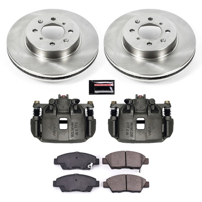PowerStop 09-14 Honda Fit Front Autospecialty Brake Kit w/Calipers (KCOE5382)
