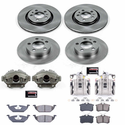 PowerStop 1998 Volkswagen Beetle Front & Rear Autospecialty Brake Kit w/Calipers (KCOE5402)