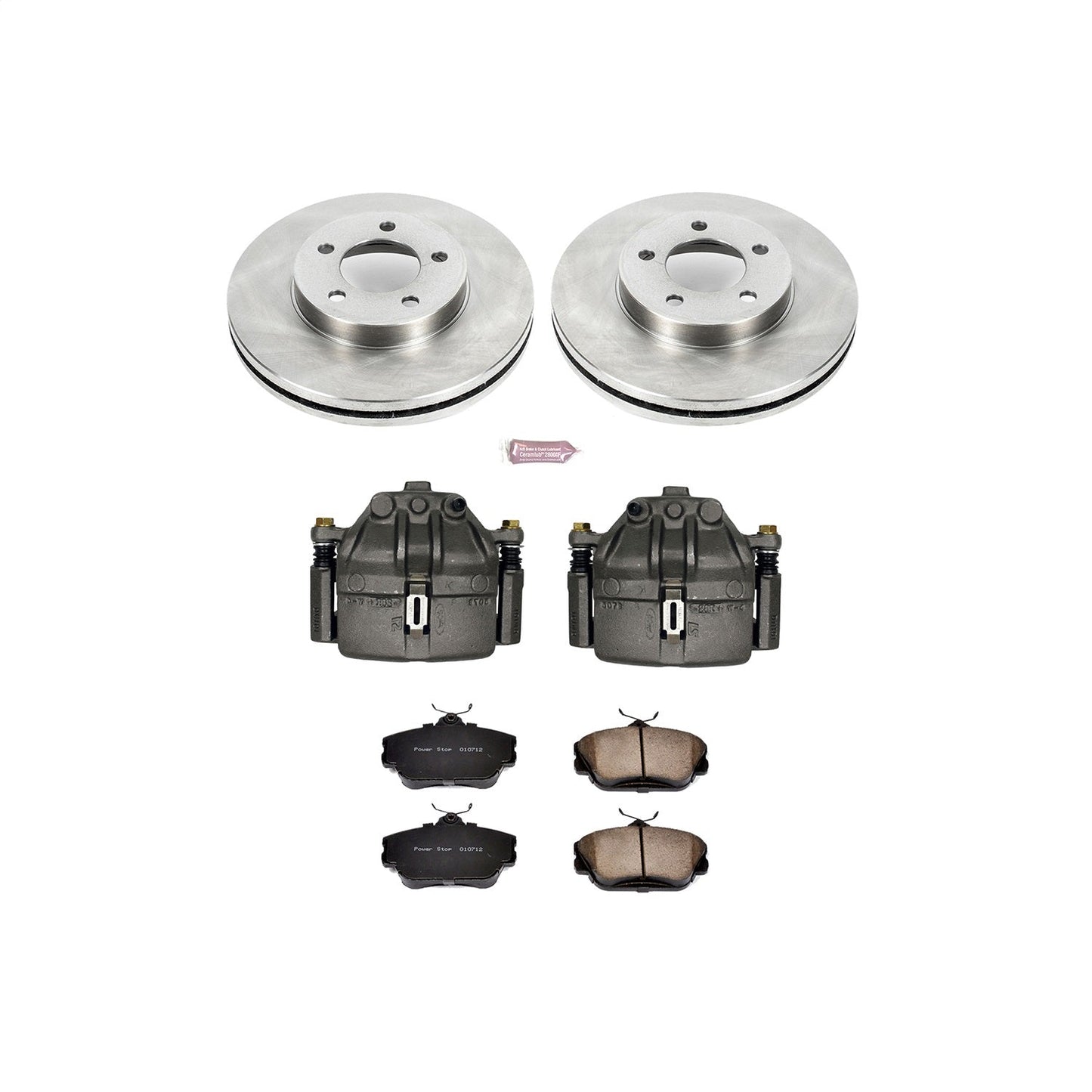 PowerStop 1995 Ford Taurus Front Autospecialty Brake Kit w/Calipers (KCOE5406)