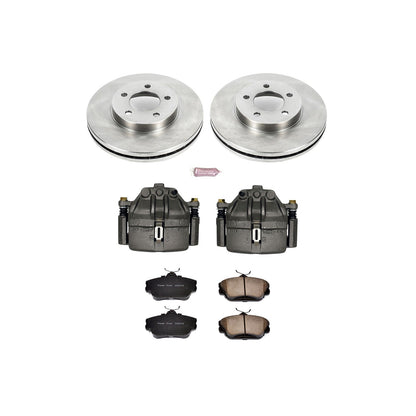 PowerStop 1995 Ford Taurus Front Autospecialty Brake Kit w/Calipers (KCOE5406)