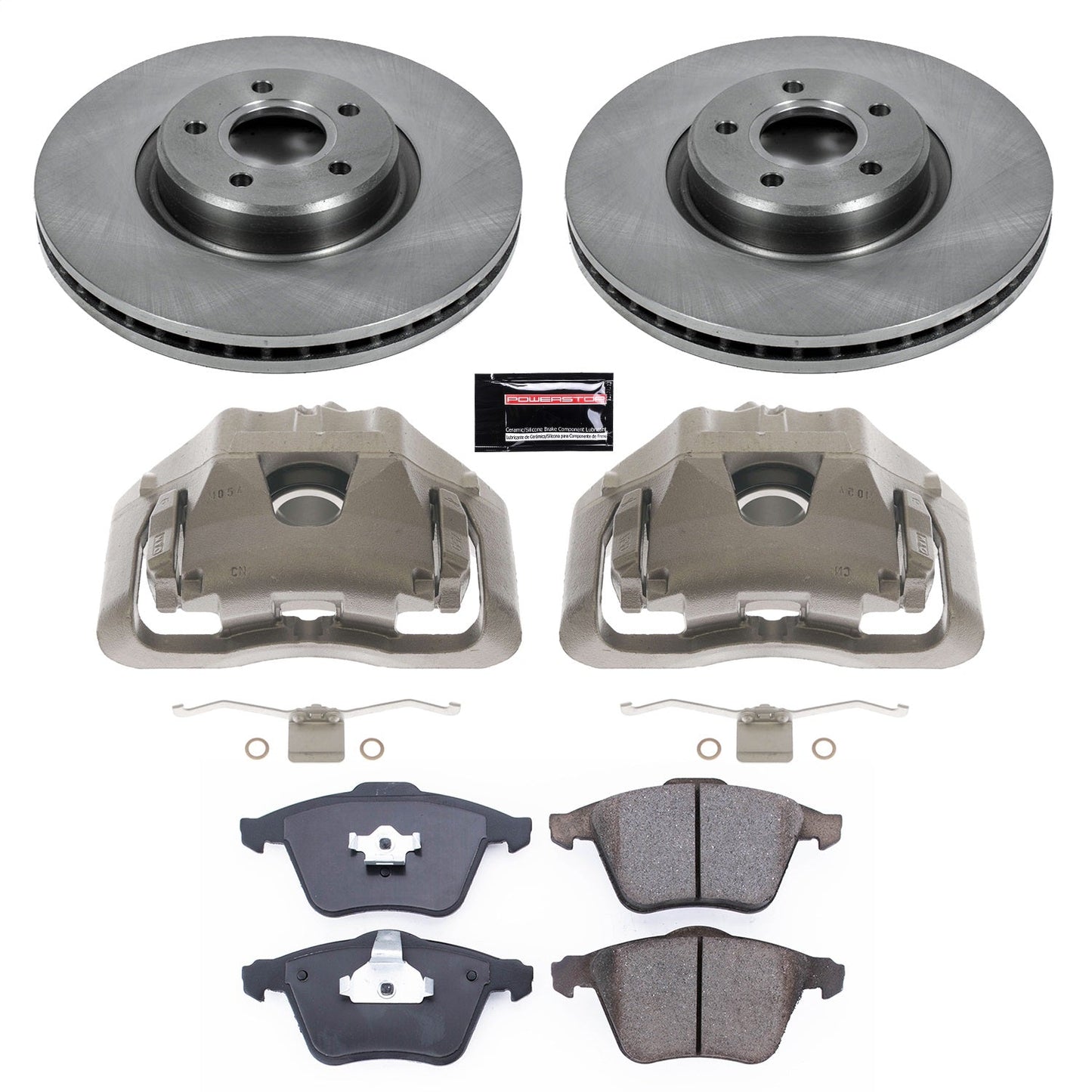 PowerStop 05-11 Volvo V50 Front Autospecialty Kit w/Cals (KCOE5430)