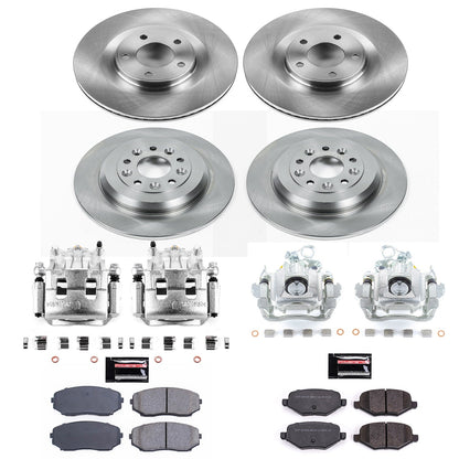 PowerStop 11-12 Ford Edge Front & Rear Autospecialty Kit w/Cals (KCOE5452)