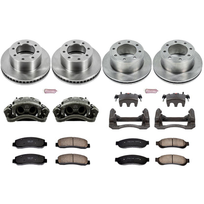 PowerStop 09-10 Ford F-250 Super Duty Front & Rear Autospecialty Kit w/Cals (KCOE5459)