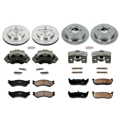 PowerStop 00-02 Ford Expedition Front & Rear Autospecialty Kit w/Cals (KCOE5461)