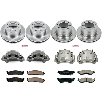 PowerStop 06-08 Dodge Ram 1500 Front & Rear Autospecialty Kit w/Calipers (KCOE5468)