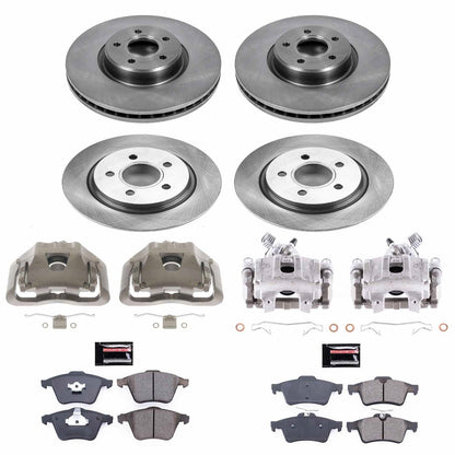 PowerStop 06-11 Volvo V50 Front & Rear Autospecialty Kit w/Cals (KCOE5469)