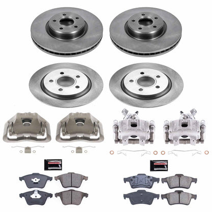 PowerStop 2005 Volvo V5200 Front & Rear Autospecialty Kit w/Cals (KCOE5470A)