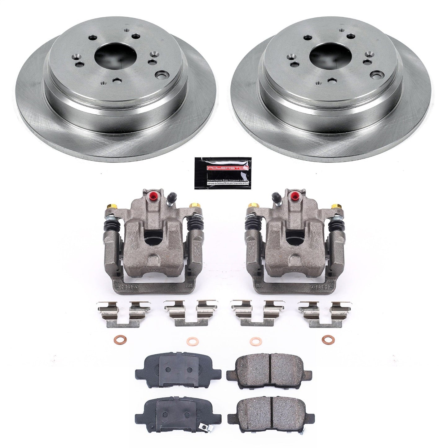 PowerStop 02-04 Honda Odyssey Rear Autospecialty Brake Kit w/Calipers (KCOE5502)