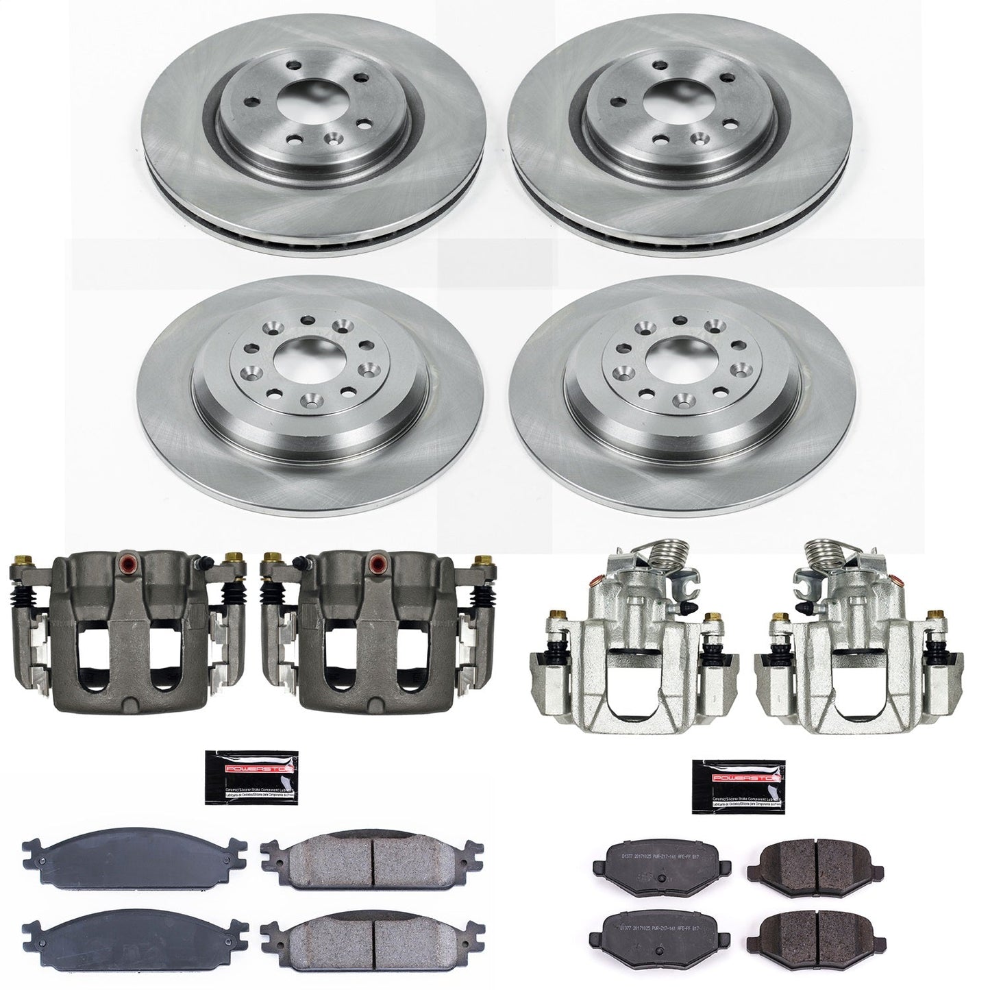 PowerStop 10-11 Ford Flex Front & Rear Autospecialty Kit w/Cals (KCOE5510A)