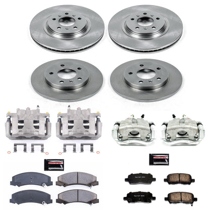 PowerStop 12-13 Chevrolet Impala Front & Rear Autospecialty Kit w/Cals (KCOE5514)