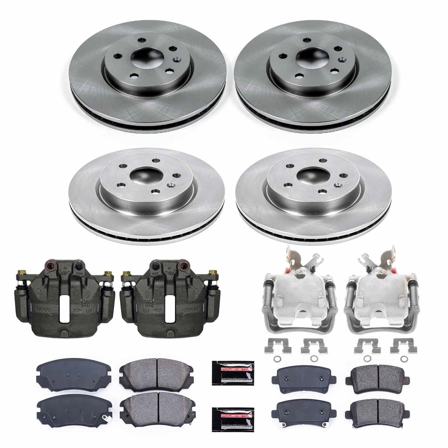 PowerStop 10-16 Buick LaCrosse Front & Rear Autospecialty Kit w/Cals (KCOE5515)