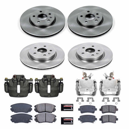 PowerStop 10-16 Buick LaCrosse Front & Rear Autospecialty Kit w/Cals (KCOE5515)