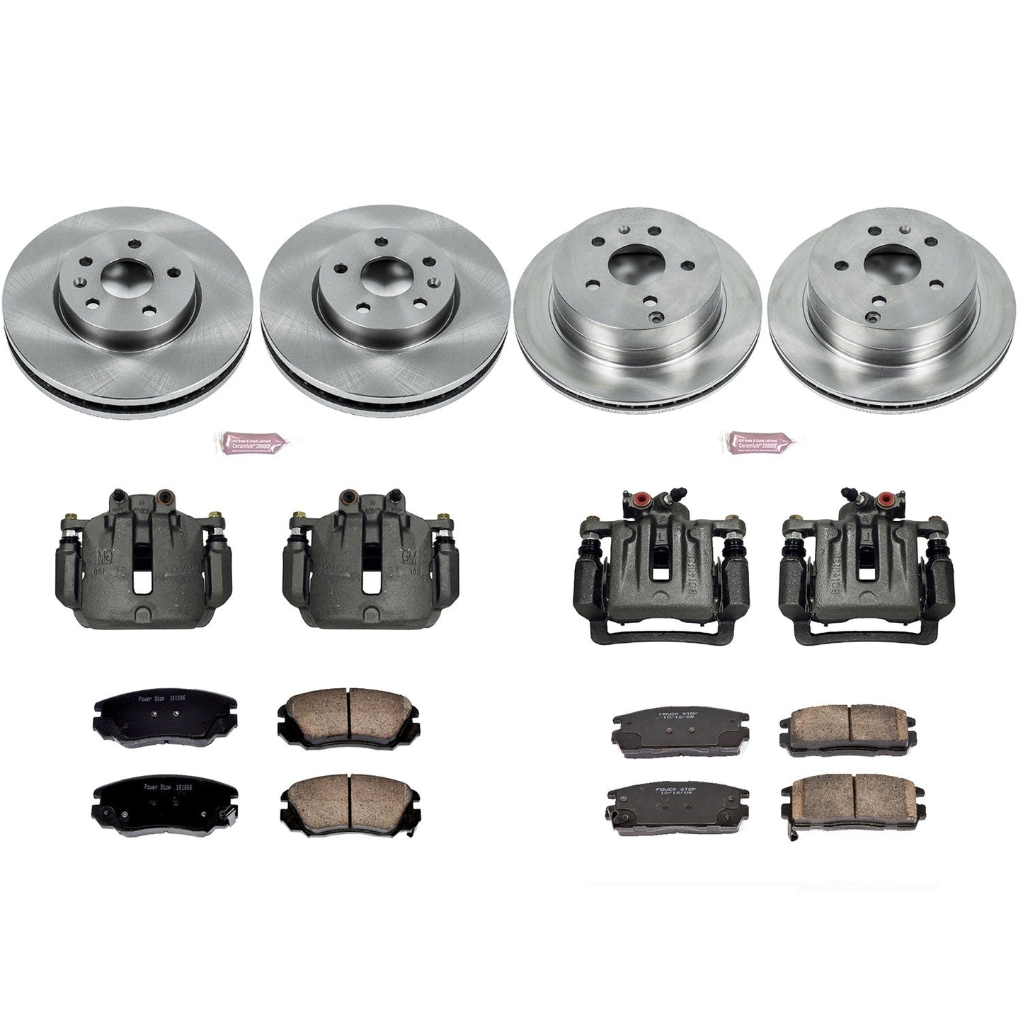 PowerStop 10-17 Chevrolet Equinox Front & Rear Autospecialty Kit w/Cals (KCOE5516)