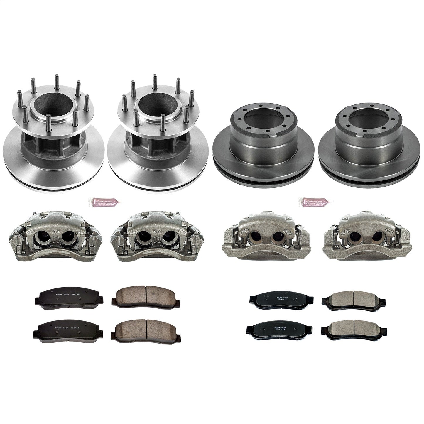 PowerStop 10-11 Ford F-350 Super Duty Front & Rear Autospecialty Kit w/Calipers (KCOE5517)