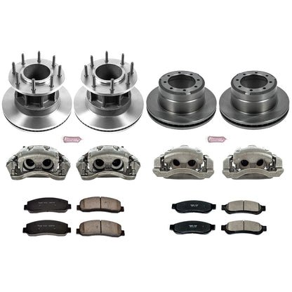 PowerStop 10-11 Ford F-350 Super Duty Front & Rear Autospecialty Kit w/Calipers (KCOE5517)