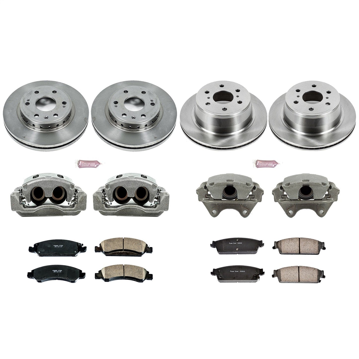 PowerStop 08-14 Chevrolet Tahoe Front & Rear Autospecialty Kit w/Cals (KCOE5520)