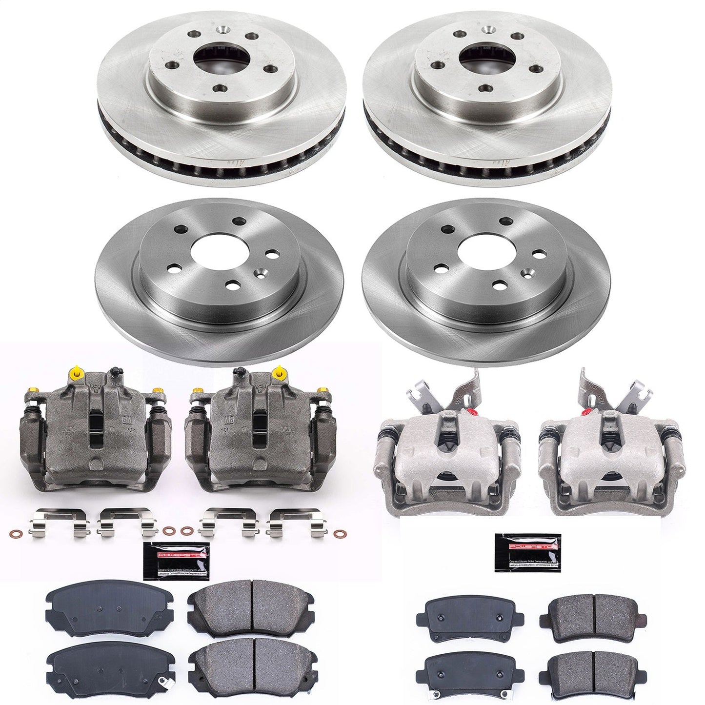 PowerStop 12-16 Buick LaCrosse Front & Rear Autospecialty Brake Kit w/Calipers (KCOE5523)