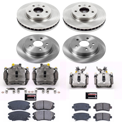 PowerStop 14-15 Chevrolet Malibu Front & Rear Autospecialty Brake Kit w/Calipers (KCOE5523A)