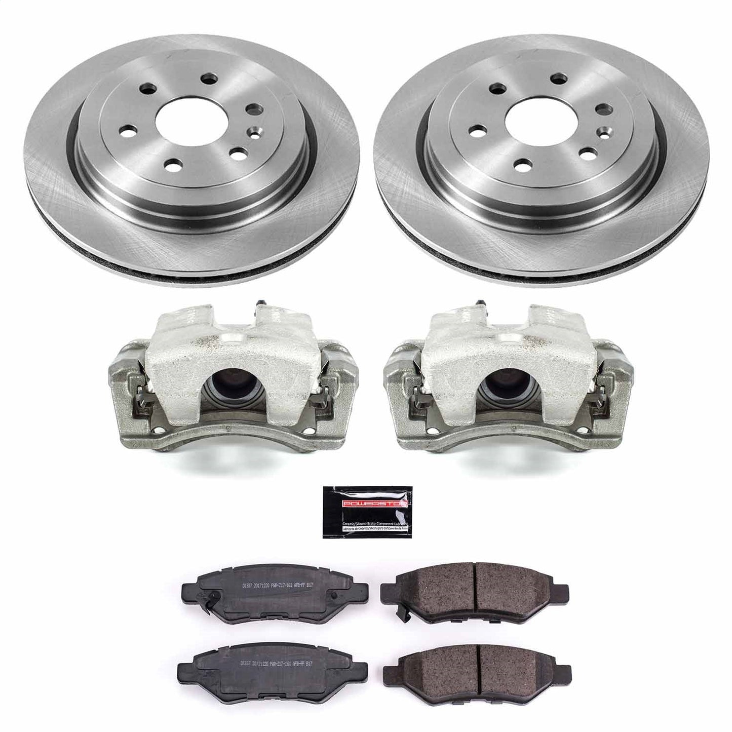PowerStop 12-16 Cadillac SRX Rear Autospecialty Brake Kit w/Calipers (KCOE5543A)