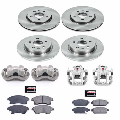 PowerStop 11-15 Chevrolet Cruze Front & Rear Autospecialty Brake Kit w/Calipers (KCOE5551)