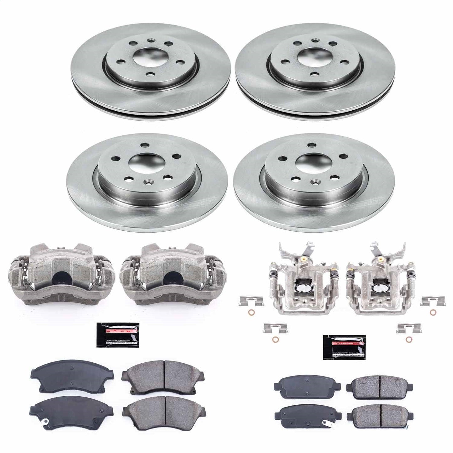 PowerStop 13-16 Chevrolet Sonic Front & Rear Autospecialty Brake Kit w/Calipers (KCOE5551A)