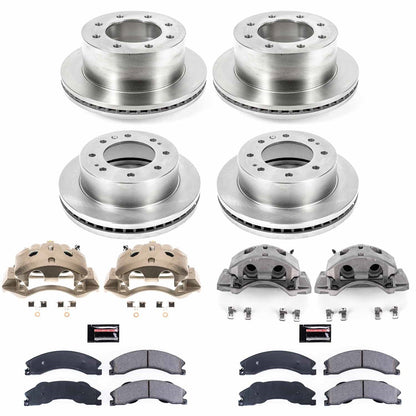 PowerStop 2011 Chevrolet Silverado 3500 HD Front & Rear Autospecialty Kit w/Cals (KCOE5560)