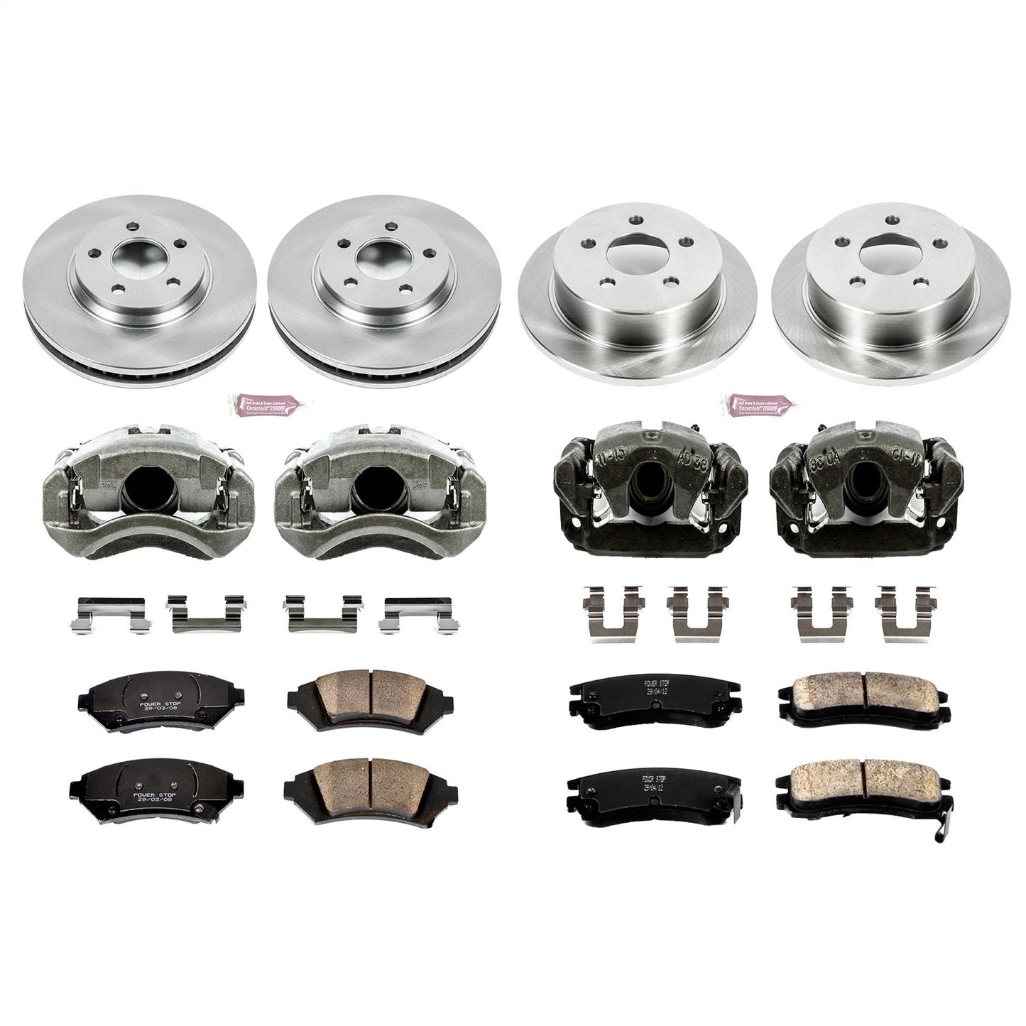 PowerStop 2005 Chevrolet Impala Front & Rear Autospecialty Brake Kit w/Calipers (KCOE5564)