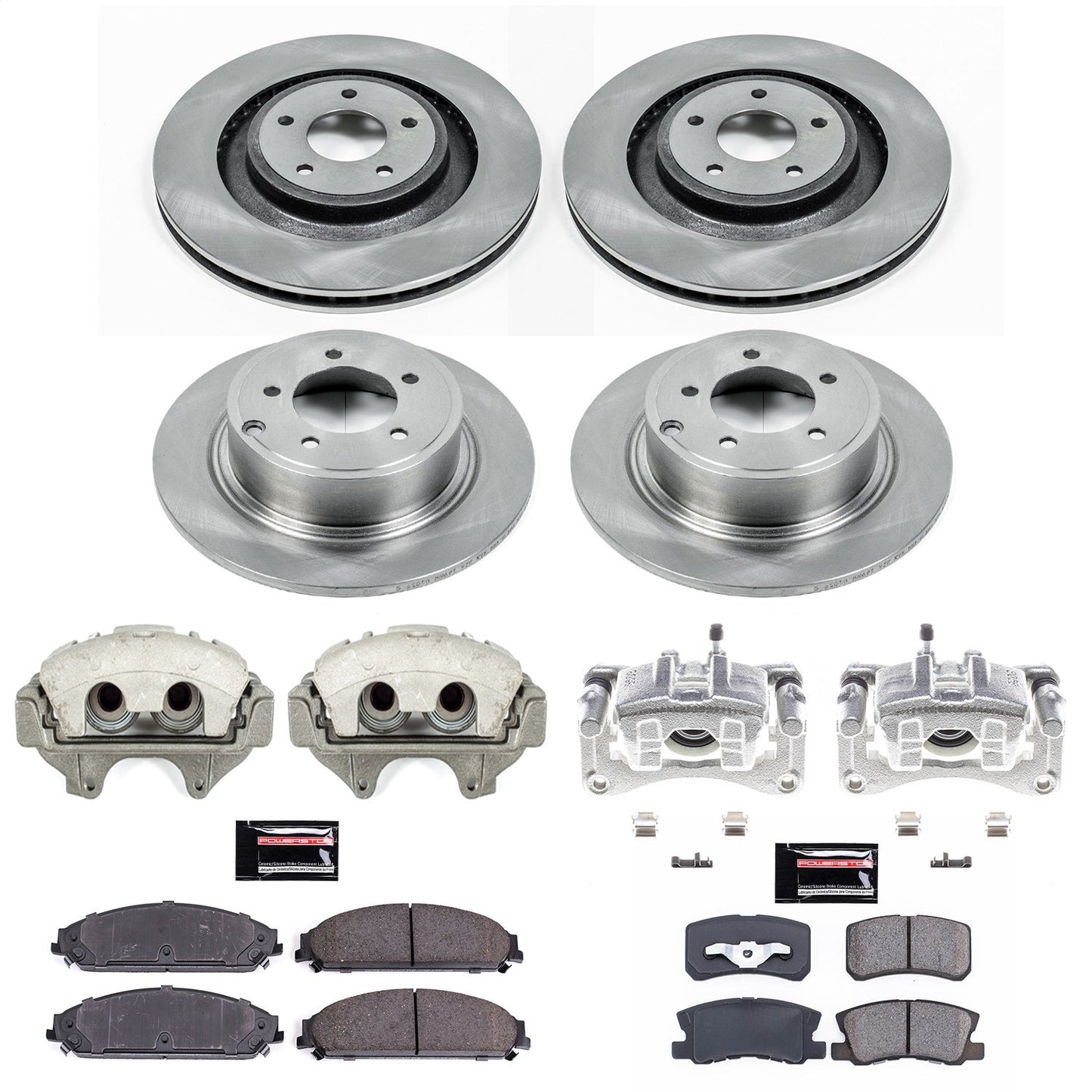 PowerStop 13-14 Chrysler 200 Front & Rear Autospecialty Brake Kit w/Calipers (KCOE5566)
